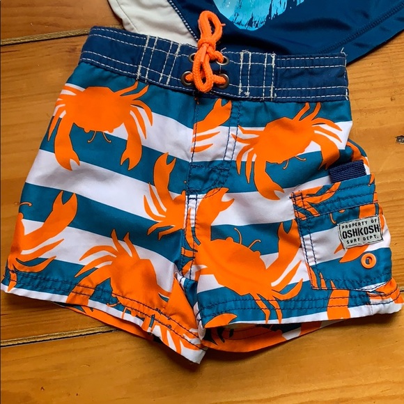 SALE 3/$24 OshKosh B’Gosh Surf Swim and Rashguard - Picture 3 of 3